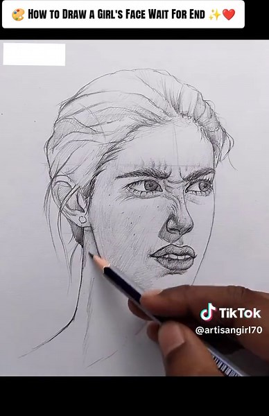 How to Draw a Girl's Face Using the Loomis Method
