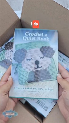 The Sleepy Dog pattern from  Crochet a Quiet Book is designed with bubble stitch ears that move to cover his eyes! Do you prefer to use special yarn or yarn scraps for baby projects? Comment below! Get your copy today! #crochettoy #crochetpattern #craftinghappiness | Crafting Happiness | Facebook