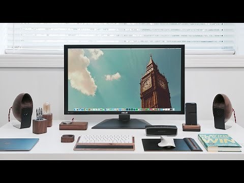 Natural Desk Setup Tour (2017)