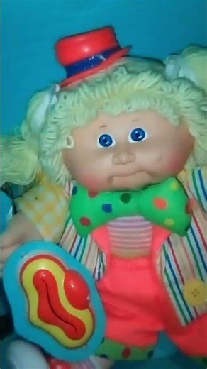 Creepy Vintage Cabbage Patch doll in original box (clown themed)