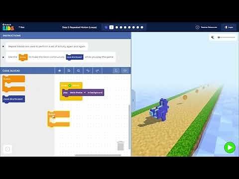 T-Rex - Hour of Code - Step 2 Walkthrough