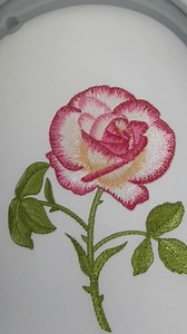 Rose in Bloom Machine Embroidery Design | Floral Embroidery Pattern 3 Sizes - Etsy