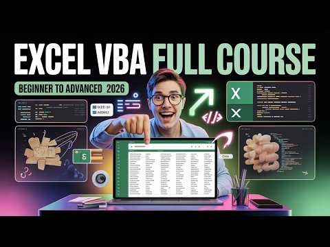 Excel VBA Programming Full Course 2026 | Beginner to Advanced Complete Guide | Full Tutorial
