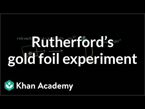 RutherfordÂ s gold foil experiment | Electronic structure of atoms | Chemistry | Khan Academy