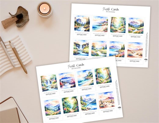 JW 2026 Yeartext Mini Scripture Cards Gift Encouragement | 16 Designs Bundle | Matthew 5:3 Digital Instant Download PDF - Etsy