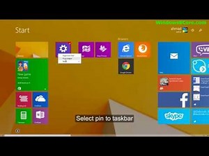 Windows 8.1 Update tip: How to pin Modern-UI app icon to taskbar on desktop for quick launch