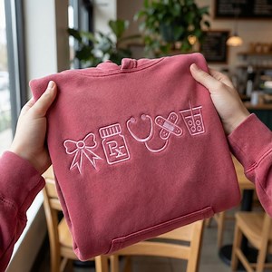 Nurse Icons Embroidery Design | Cute Nurse Medical Icons Machine Embroidery File | Nurse Sweatshirt Embroidery | Nurse Gift PES DST - Etsy