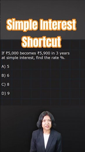 Simple Interest Trick | Find Rate of Interest Quickly | Maths Shortcut for Exams #shorts