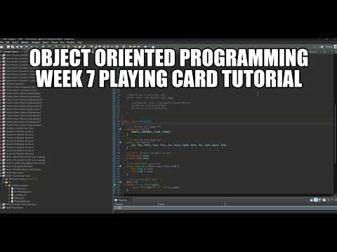 Object oriented programming week 7 Playing card tutorial