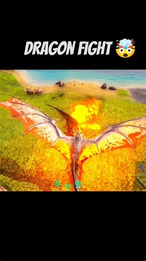 dragon fight #ark #arksurvivalevolved #dinosaur #arksurvivalascended #indominusrex