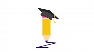 E-learning Graduation Cap On Pencil Online Stock Footage Video (100% Royalty-free) 1104985349 | Shutterstock