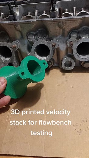 3D Printed Velocity Stack for Flowbench Testing