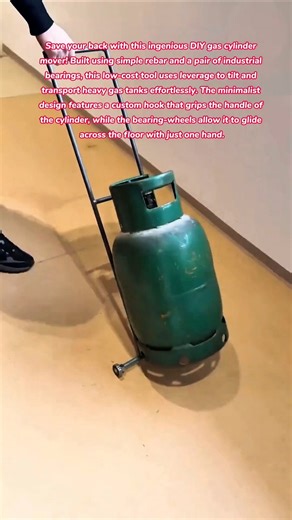Stop Lifting! Easy DIY Gas Cylinder Trolley 🛠️🔋 #diy #tools #tips #tricks #lifehacks #how #lifting
