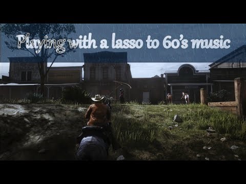 Playing with a lasso to 60s music #rdr2