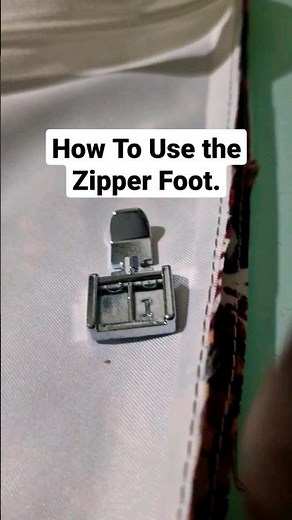 Simple Zipper Foot Tutorial for Beginners | What Foot is used for #sewingzipper | How To Sew Zip