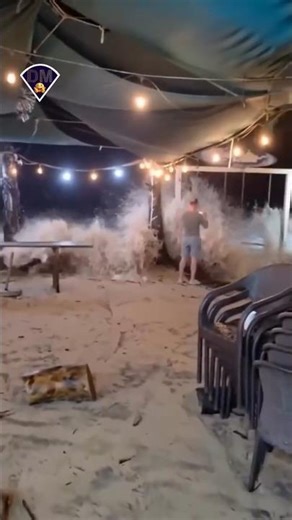Crazy waves hit the Atlantic coast