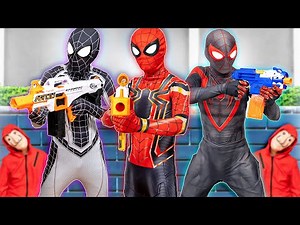 TEAM SPIDER-MAN VS BAD GUY TEAM | CHASING BAD GUY ( Live Action )