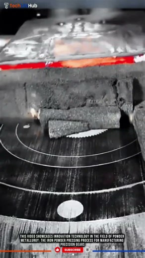 Innovation Technology Manufacturing: Iron Powder Compacting Press Gear Machine #tech
