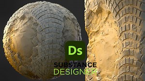 Stylized Damaged Stone Pavement - Substance 3D Designer