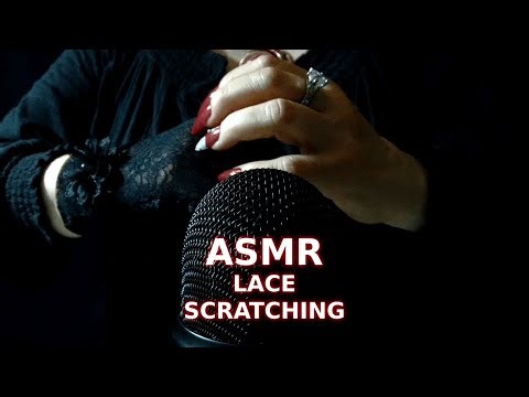 ASMR Lace Gloves | Textured Scratching, Rubbing Against Microphone & Tapping Triggers