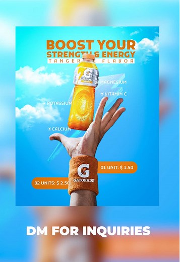 Everyday Poster Design for Energy Drinks