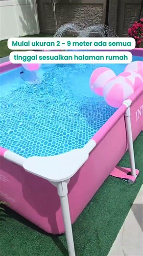 Berenang dirumah pas libur lebaran