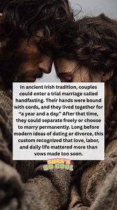 281K views · 5.5K reactions | #Handfasting is an ancient #Celtic tradition, often considered the origin of "tying the knot," where a couple's hands are bound with cords or ribbons to symbolize their unity, commitment, and, historically, a "year and a day" trial marriage. #shessocool #DidYouKnow #fyp | She's So Cool | Facebook