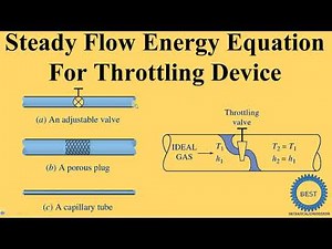 Steady Flow Energy Equation For Throttling Device