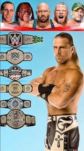 WWE Title Comparison 2026 🔥 Shawn Michaels vs Kane vs Ryback vs Brock Lesnar vs John Cena #wwe