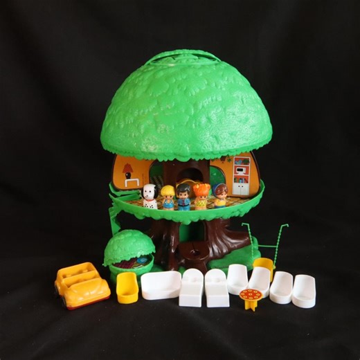 Complete Vulli Tree House Treetots Family, Vintage Play House Tree House - Etsy