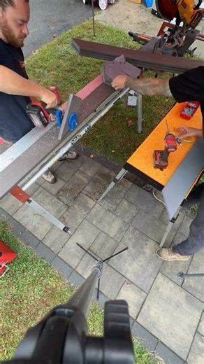 Joseph Mastersanti on Instagram: "Some rainy day work vibes. Been a while since we have done picture frames stair treads #deck #outdoorliving #azek #decks #ctdecks #timbertech"