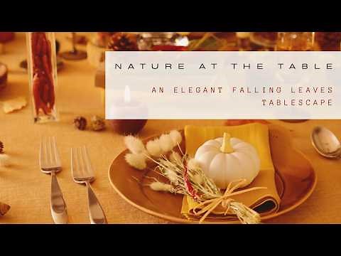 How to Create an Elegant Tablescape with Natural Elements || Fall Table Decor Ideas || z9designs