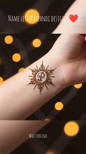 name letter mehndi design ❤️ #mehndi #hennadesign #henna #youtubeshorts #mehandi #mehndidesign