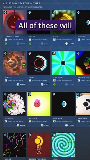 What Are Startup Movies In The Steam Spring Sale? #shorts