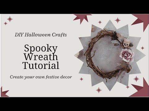 DIY Dollar Store Halloween Wreath 🕸️ | Goth Martha Stewart Style