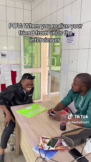 POV: When your uni friend becomes your interviewer