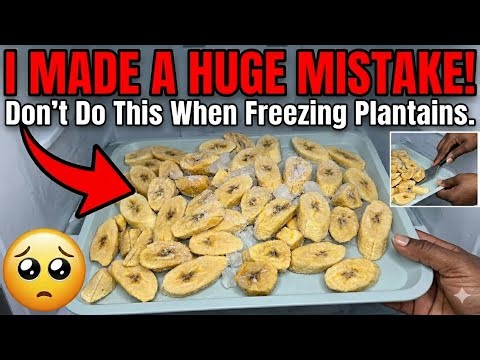 Stop Ruining Your Plantains! The 1 Big Mistake You Are Making When Freezing Them.