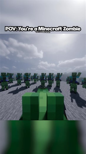 POV: You're a Minecraft Zombie (On a Zombie Horse) #minecraft #minecraftmemes #fyp #foryoupage #trending