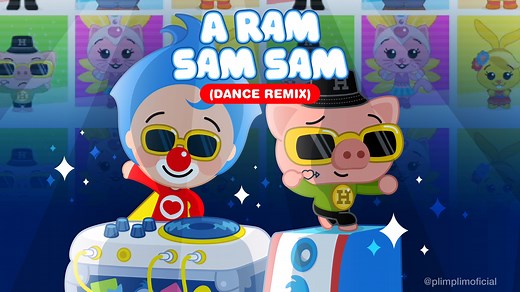 2.5M views · 50K reactions | ¡Baila con tu peque al ritmo de A ram sam sam remix! 朗 Ya puedes ver el video completo en nuestro canal de Youtube ♥️ https://www.youtube.com/watch?v=LtCHmje78EE . . . #PlimPlim #PlinPlin #PayasoPlimPlim #ARamSamSam #CancionesInfantiles #ParaNiños #baile | Plim Plim, Un Héroe del Corazón | Facebook