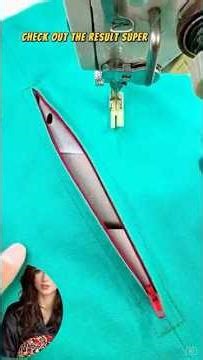How to Sew a Zipper Perfectly | Easy Beginner Sewing Tutorial #shorts #sewing