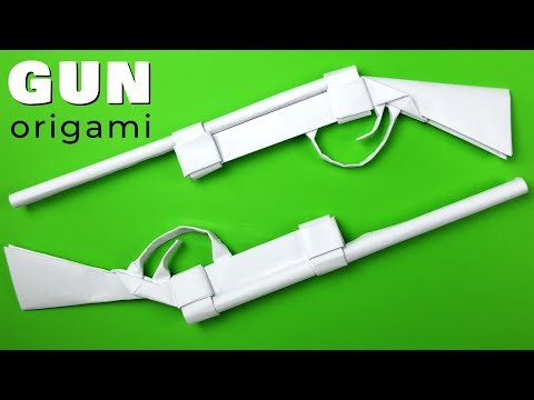 How To Make Realistic Paper Gun Easy! DIY Origami Gun | Paper Weapon Easy Folding