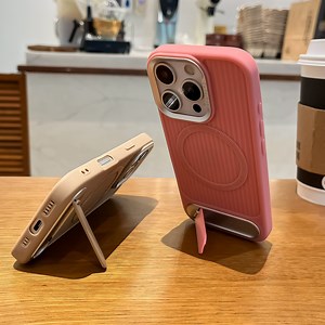 [Hot Item] for 16promax/15/14/13/12 Integrated Stand Magnetic Protective Case Mobile Accessories Mobile Phone Parts Mobile Phone Accessories Mobile Phone Case