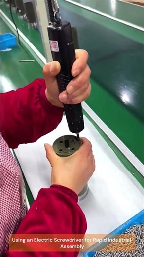 Using an Electric Screwdriver for Rapid Industrial Assembly