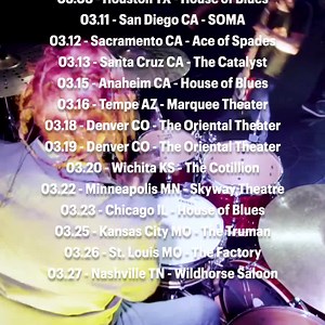 •••ANIMOSITY 21ST ANNIVERSARY TOUR ••• Sevendust will perform their 3rd album ANIMOSITY front to back plus a few other “bangers”. This does not happen often so grab your tickets and special VIP packages (GOLD VIP Packages include a personalized Animosity Gold Record Plaque)…everything available at Sevendust.com. 3.04 - Oklahoma City - The Diamond Ballroom 3.05 - Dallas, TX - House Of Blues 3.07 - San Antonio, TX - The Aztec Theatre 3.08 - Houston, TX - House Of Blues 3.11 - San Diego, CA - SOMA 