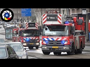 Brandweer Amsterdam — Fire Engine & Ladder Response