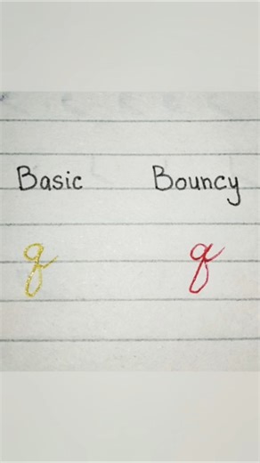 "q" in basic and bouncy calligraphy style #calligraphy #handwriting #viralshorts