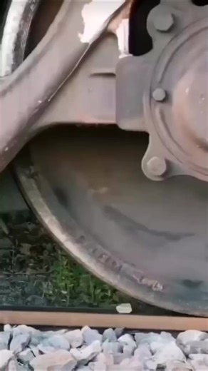 Train vs. Rock #trains #locomotive #traintracks #railroad #freighttrain #railway #rail | Trains Rail