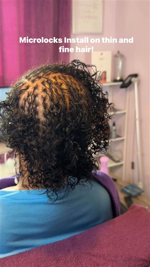 Blissful Creations 4U on Instagram: "✨ Microlocks Interlocks Installed ✨ Another beautiful set of Microlocks interlocks 🤍 My client has very thin, fine hair, with some areas that were thinner than others. This install required extra care, precision, and the right technique to protect her natural hair while still achieving a neat, natural look. Microlocks can absolutely be done on fine or low-density hair when installed properly. Results like this take patience, experience, and a gentle approach