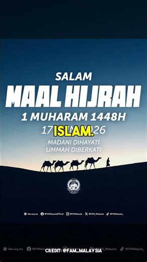 MADANI Dihayati, Ummah Diberkati – Salam Maal Hijrah 1448H! ⚽ #MaalHijrah #FAM #BolaSepak