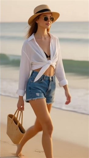 Beachside Breeze #BeachDress #BeachStyle #SummerWear #VacationLook #ResortFashion #OceanVibes